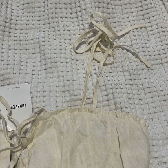 NWT- Forever 21 - XL. Linen Blend Mini Dress - Picture 6 of 11
